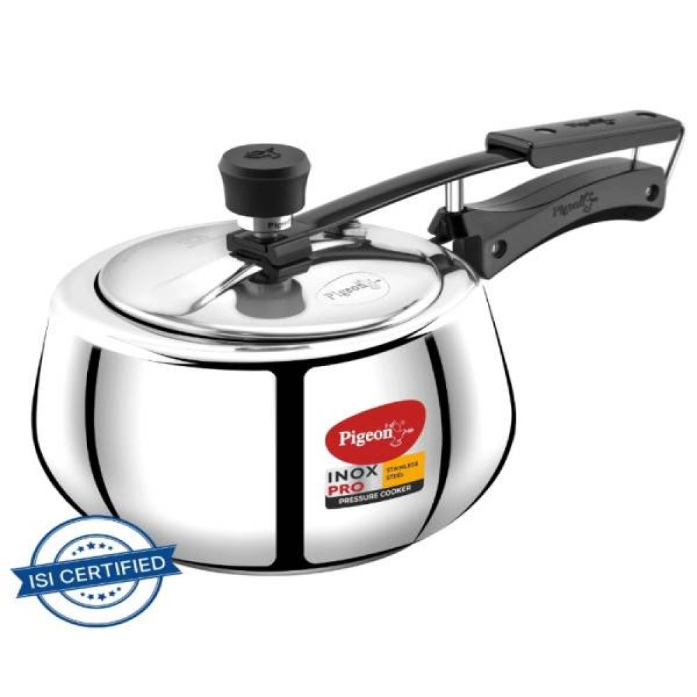 Pigeon Inox Pro Stainless Steel Inner Lid 3 Ltr Induction Bottom Pressure Cooker